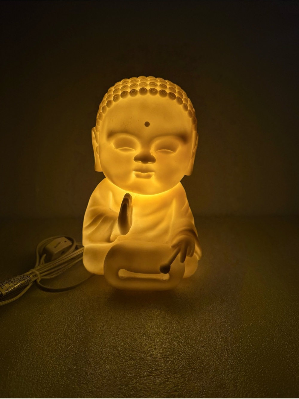Vintage Baby Buddha Rocket Night light, Table Lamp
